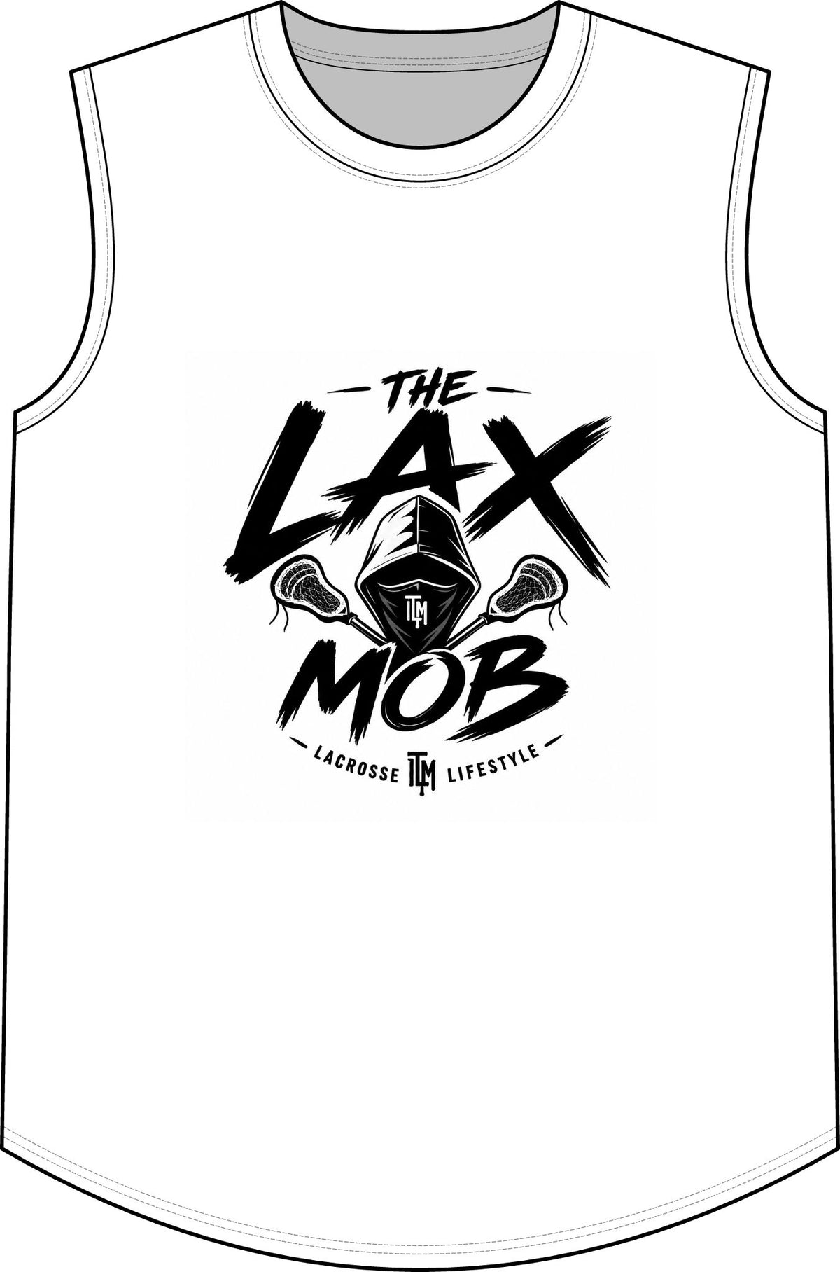 Lacrosse Mob Staple Curve Tank — The LAX Mob Graphic Tank Top
