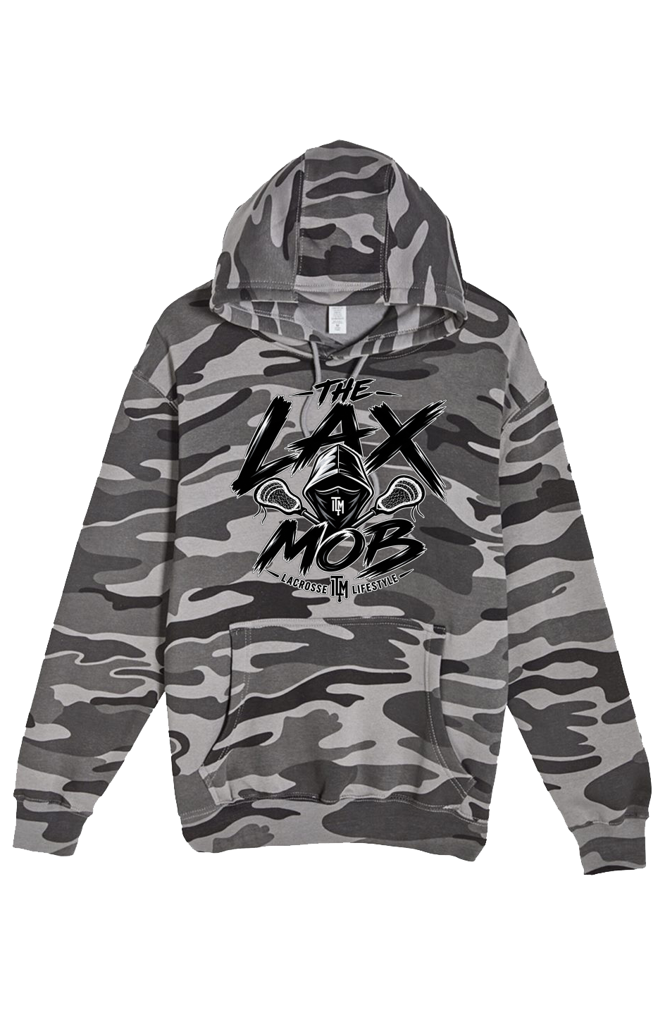 The Lax Mob Slate Camo Pullover Hoodie