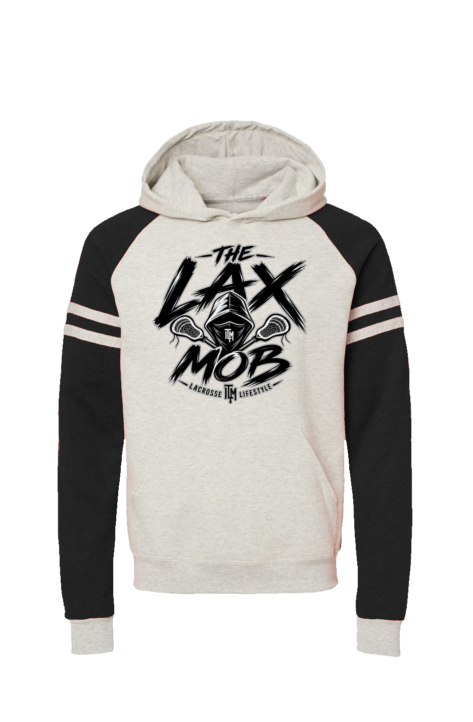 The Lax Mob Varsity Colorblocked Raglan Hoodie